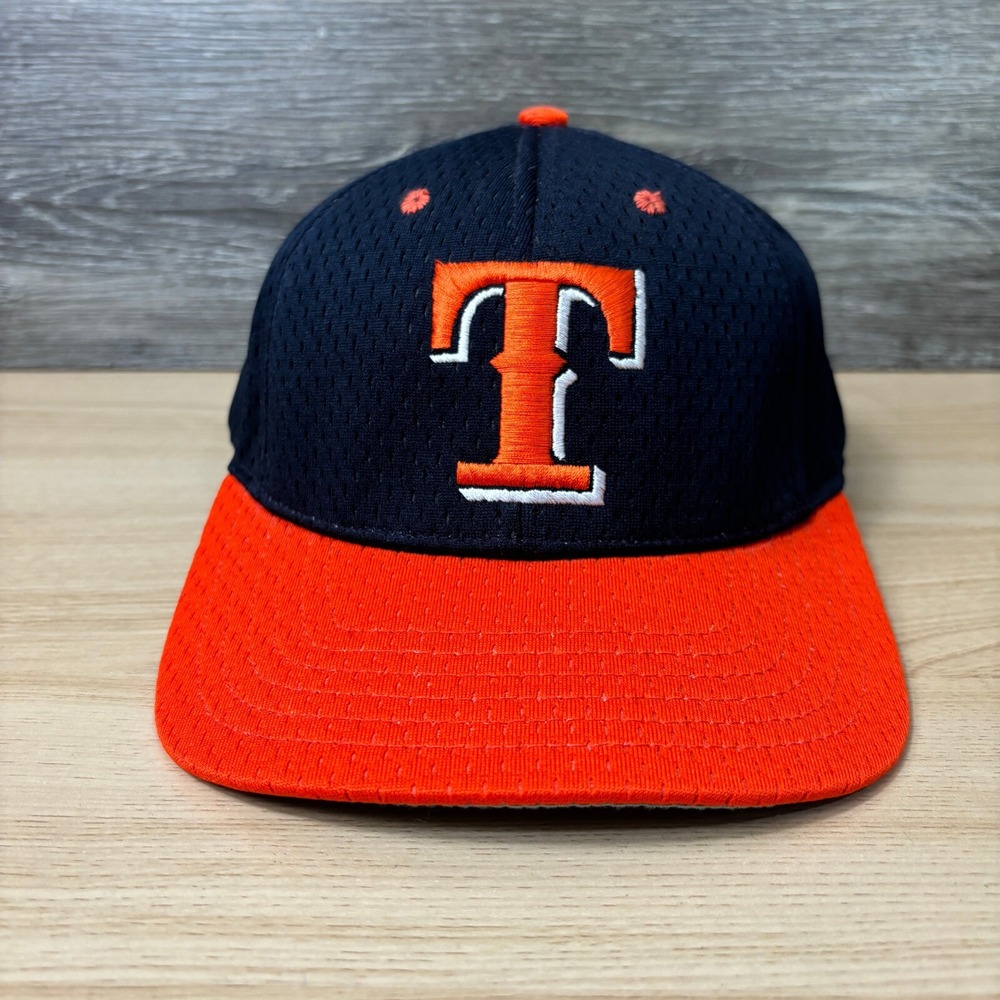 Vintage‎ Texas Longhorns Hat Cap Fitted Medium Black Orange All Mesh Pro Line